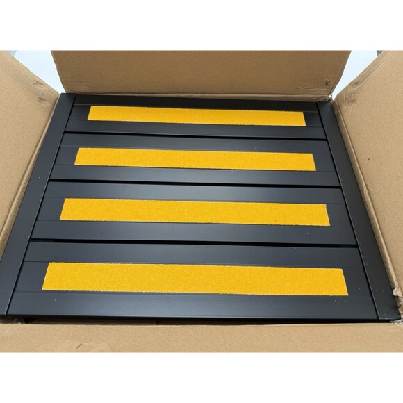 Adjustable Height Aluminum RV Step Stool Stable Foldable Platform Support 1k lbs - Picture 13 of 16